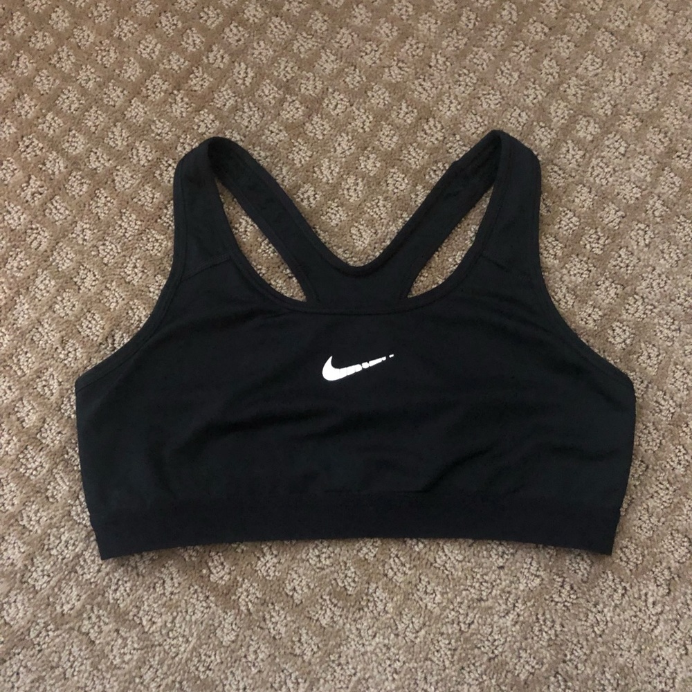Nike black sports bra